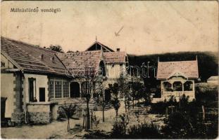 1912 Málnásfürdő, Malnas Bai; vendéglő, étterem. Adler / restaurant, spa (fa)