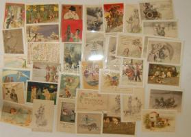 300 db jó minőségű üdvözlőlap sok lithoval / 300 good quality greeting cards with many lithos