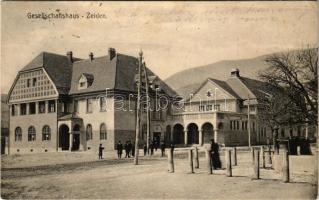 1916 Feketehalom, Zeiden, Codlea; utca. Photogr. Atelier Greiner / street view (r)