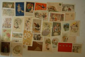 300 db jó minőségű üdvözlőlap sok lithoval / 300 good quality greeting cards with many lithos