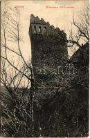 1916 Feketehalom, Zeiden, Codlea; Weberturm (Rückansicht) / torony. Fotogr. Atelier Greiner / tower (r)