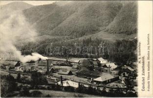 Zalatna, Zlatna; M. kir. kohótelep. Folberth Vilmos kiadása / iron factory, ironworks, smelter