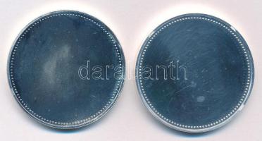 DN Címer mintás egyoldalas gravírozatlan fém proof emlékérem kapszulában (2xklf) (42mm) T:1- (PP)