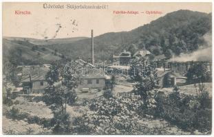 1912 Stájerlakanina, Anina; Kirscha gyártelep. Hollschütz kiadása / Fabriks Anlage / factory