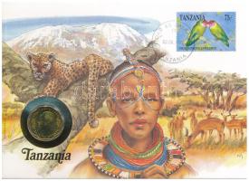 Tanzánia 1984. 10s felbélyegzett borítékban, bélyegzéssel, német nyelvű tájékoztatóval T:1- kis karc  Tanzania 1984. 10 Senti in envelope with stamp, cancellation and a prospectus in german C:AU small scratches