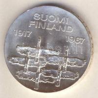 Finnország 1967. 10M Ag "Függetlenség 50. évfordulója" T:BU