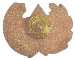 Jugoszlávia ~1980. Jugoszláv fegyveres erők aranyozott, zománcozott tiszti sapkajelvénye, csavaros r...