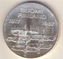 Finnország 1967. 10M Ag "Függetlenség 50. évfordulója" T:BU