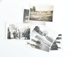 cca 1940 Debreceni részletek, teniszverseny, 6 db fotó, 6×9 és 6×6 cm