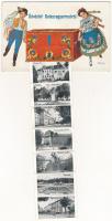 1940 Balassagyarmat, Népviseletes leporello s: Klaudinyi