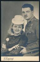 Mészáros Ági (1914-1989) színművész és Voigt Lajos közös dedikált fotója