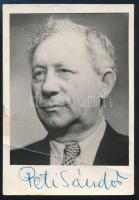 Peti Sándor (1898-1973) színész aláírt fotója 6x9 cm