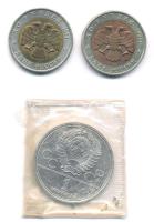 Oroszország 1993. 50R bimetál "Vörös Könyv - Veszélyeztetett Állatok" (2xklf: türkmén gekk...