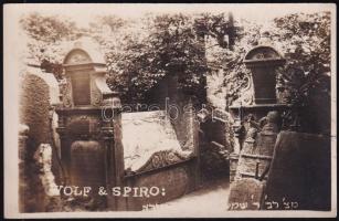 cca 1920 Izraelita temető, részlet, 9ú13 cm
