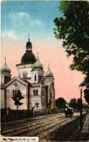1915 Stryi, Stryj, Strij; Kosciól gr. kat. / Greek Catholich church + K.u.k. Res. Tel. Betriebsabt. No. 152. (EK)
