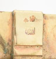 Karreif / karperec, jelzett, kis deformálódással, kopásokkal d: 6 cm