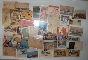 Vegyes tétel: kb 150 db kiállítás és hajó motívum lap + kb 100 db vegyes külföldi levelezőlap és levél 1870-1910-ig / cca 150 expo and ships thematic cards + philately: cca 100 PS card and letters from Germany, overseas cca 1870-1910