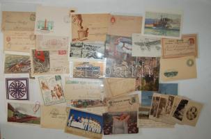 Vegyes tétel: kb 150 db kiállítás és hajó motívum lap + kb 100 db vegyes külföldi levelezőlap és lev...