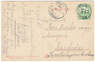 1912 Homoródkeményfalva, Comanesti (Homoródszentmárton, Martinis); Unitárius templom és paplak. Dunk...