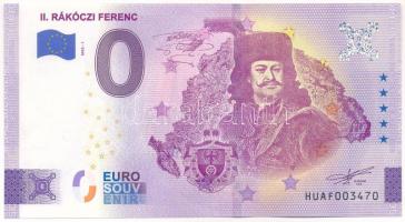 2022. 0E szuvenír bankjegy II. Rákóczi Ferenc T:I Hungary 2022. 0 Euro souvenir banknote Francis II Rákóczi C:UNC