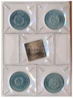 Német Demokratikus Köztársaság 1987A 5M Ni-sárgaréz "Berlin 750 éves - Nikolaiviertel" + 1...