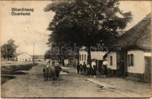 1940 Bihardiószeg, Bihar-Diószeg, Diosig; utca részlet, üzlet / street view, shop (EK)