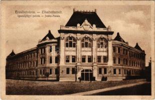 1921 Erzsébetváros, Dumbraveni; Igazságügyi palota / Justiz Palais / palace of justice (ragasztónyom / gluemark)