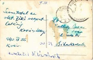 1940 Kolozsvár, Cluj; Mátyás király tér és szobor, Luther üzlete / square and statue, shops. photo +...