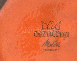 Retró kerámia váza, jelzett, hibátlan, m: 16 cm