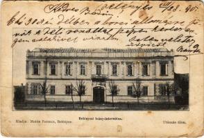 1901 Belényes, Beius; leány internátus. Matits Ferenc kiadása / girl school (EB)