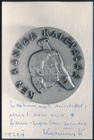 Kazimir Károly (1928-1999) tanár, rendező, mint a Thália Színház igazgatója autográf sorai levelezőlap méretű lapon