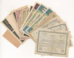 Németország, Ausztria ~1920. 14db-os papír szükségpénz-tétel 9 városból, közte Goldwörth, Bitterfeld...