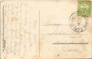 1916 Székelyhíd, Sacueni; Református templom. Brünner Adolf kiadása / Calvinist church + "ÉR-MI...