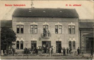 1909 Székelyhíd, Sacueni; M. kir. adóhivatal, Posta és távbeszélő hivatal. Deutsch kiadása / tax office, post and telegraph office (EK)