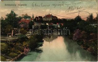 1911 Segesvár, Schässburg, Sighisoara; látkép. W. Nagy kiadása / general view (Rb)