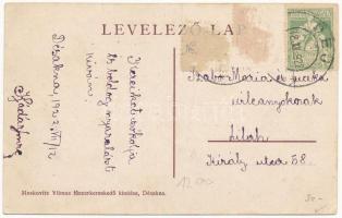 1922 Désakna, Ocna Dejului; Bobovszky József udvartára és szőlője. Moskovitz Vilmos kiadása / manor ...