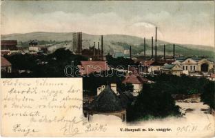1905 Vajdahunyad, Vajda-Hunyad, Hunedoara; M. kir. vasgyár / ironworks, iron factory (EK)
