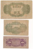 Japán 1930. 10Y + 1943. 50s + 1944. 10s + 1943-1944 5Y + Fülöp-szigetek / Japán megszállás 1942 1c &...