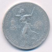 Ausztria 1908. 5K Ag "Ferenc József - Jubileum" T:2-,3 ph., patina Austria 1908. 5 Corona ...
