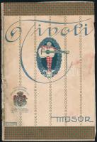1915 Tivoli mozgó műsorfüzete szöveges kisplakáttal