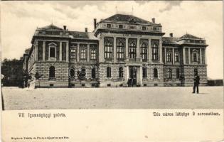 Dés, Dej; Igazságügyi palota. Dés város látképe 9 sorozatban VII. Teleky és Pintye kiadása / Palace of Justice (EK)