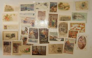 250 db jó minőségű virág és Deutsche Schulverein képeslap / 250 Flowers thematic and Deutsche Schulv...