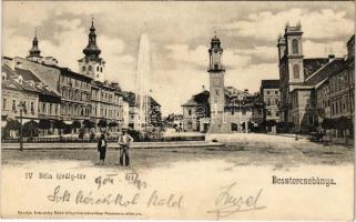 1904 Besztercebánya, Banská Bystrica; IV. Béla király tér. Ivánszky Elek kiadása / square (EK)