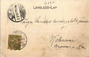 1905 Rozsnyó, Roznava (Gömör); Rákóczy tér. Falvi Jenő kiadása / square (Rb)