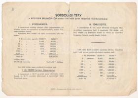 Budapest 1953. "Negyedik Békekölcsön" nyereménykölcsön 100Ft-ról, szárazpecséttel T:III-