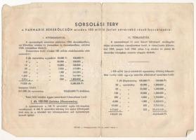 1952. "Harmadik Békekölcsön" nyereménykölcsöne 200Ft-ról, szárazpecséttel T:III,III-