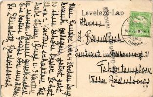 1914 Szákul, Sacu; Radossevich kastély. Hátoldalon Br. Elisabeth Radossevich levele / Radossevich Ka...