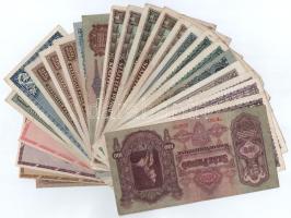 25db-os vegyes Pengő bankjegy tétel T:III,III- közte szép papír