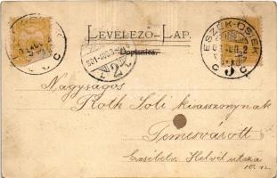 1901 Eszék, Essegg, Osijek; Trg bana grofa Khuen-Hedervary-a / Banus Graf Khuen-Hedervary-Platz / Kh...