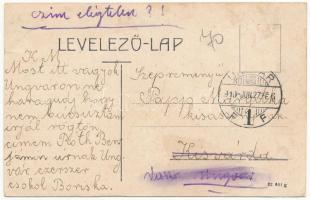 1910 Ungvár, Uzshorod, Uzhhorod, Uzhorod; Kishíd utca, üzletek / street view, shops (ázott / wet dam...